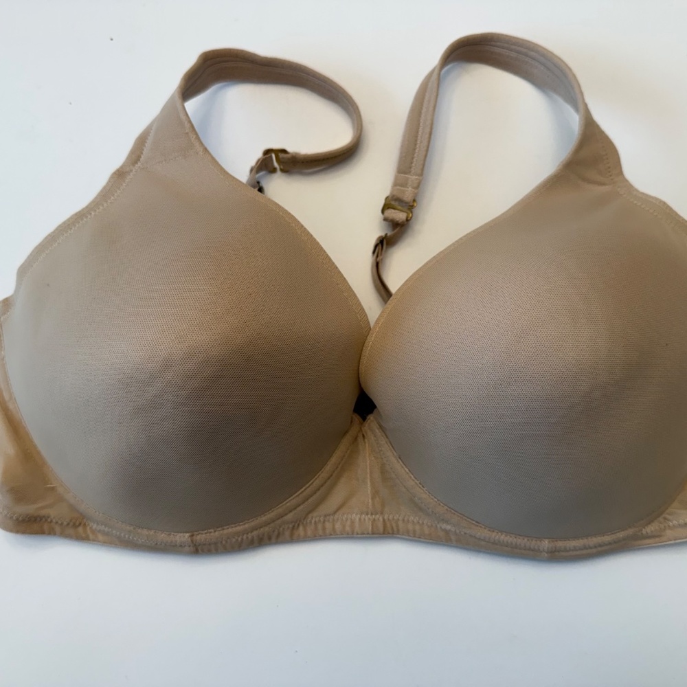 Natori Convertible Wireless Bra Size 36DD nude